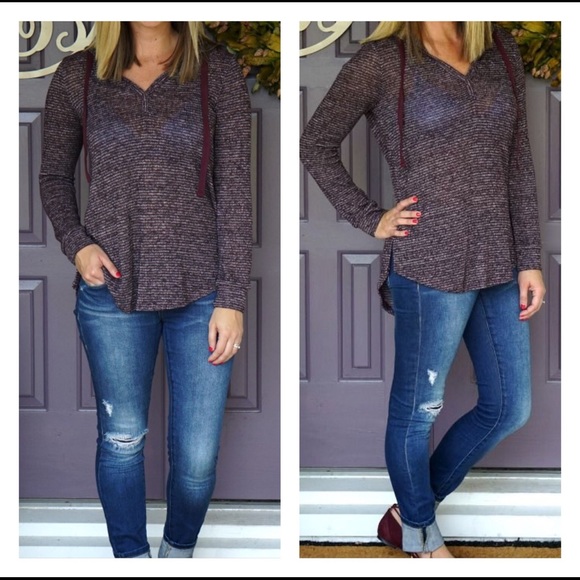 Olive & Oak Tops - NWT | Olive & Oak | Foray Hooded Knit Top